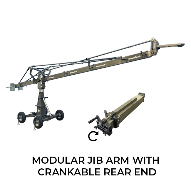 Kirin Cranked Jib Arm _ Modular Camera Jib Arm with Crankable rear End Movietech